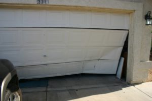 damaged garage door panels