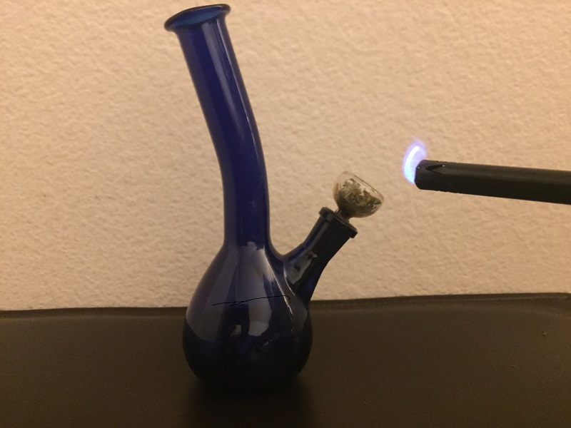 marijuana pipe used with water