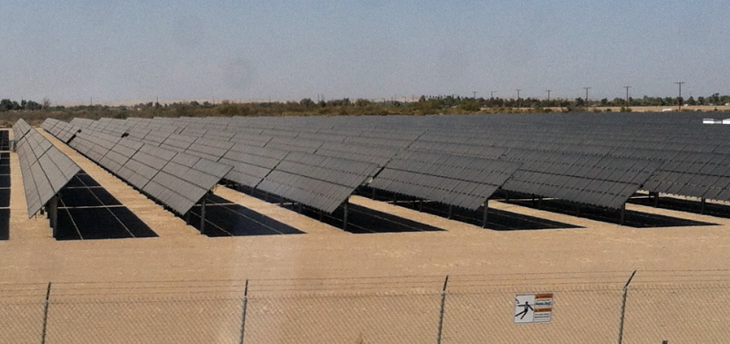 solar panels farm El Centro California
