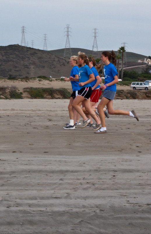 girls running for physical education