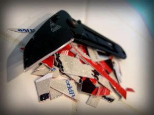 a cut up few credit cards