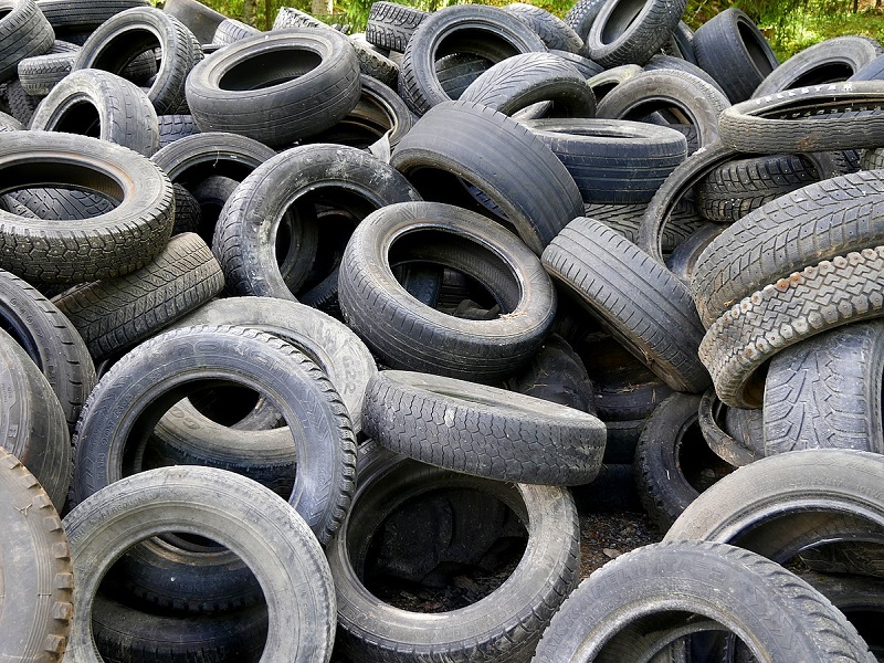 used tires recycling center